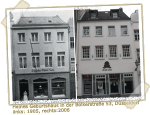 Heines Geburtshaus in der Bolkerstraße 53, Düsseldorf