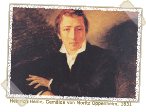 Heinrich Heine, Gemäde von Moritz Oppenheim, 1831