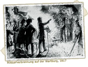 Bücherverbrennung auf der Wartburg, 1817